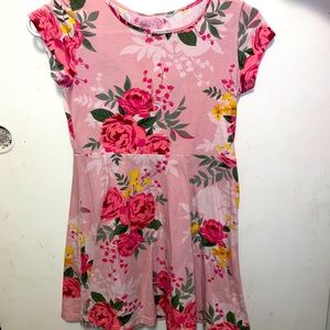 Girls floral design dress